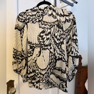 Beautiful Ted Baker sheer butterfly blouse - size 1